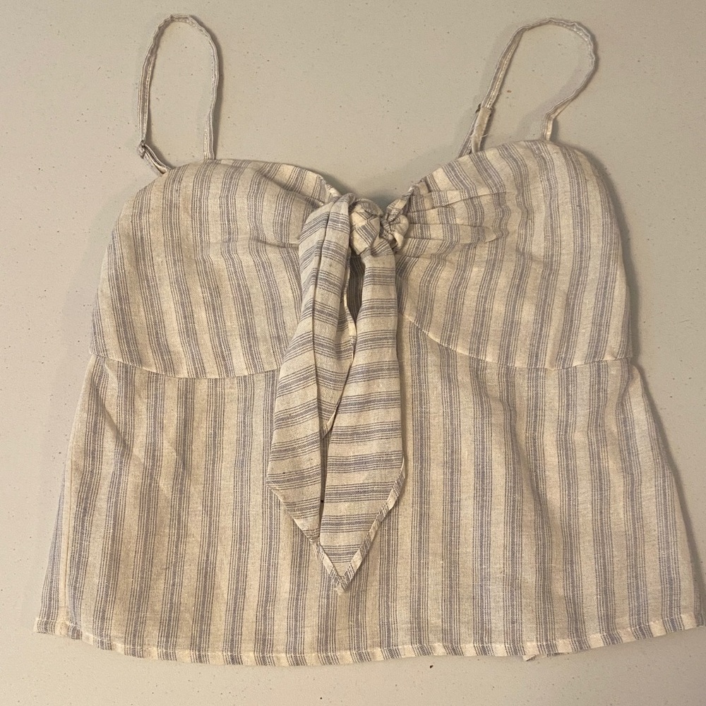Brandy Melville Blue and White Striped Camisole